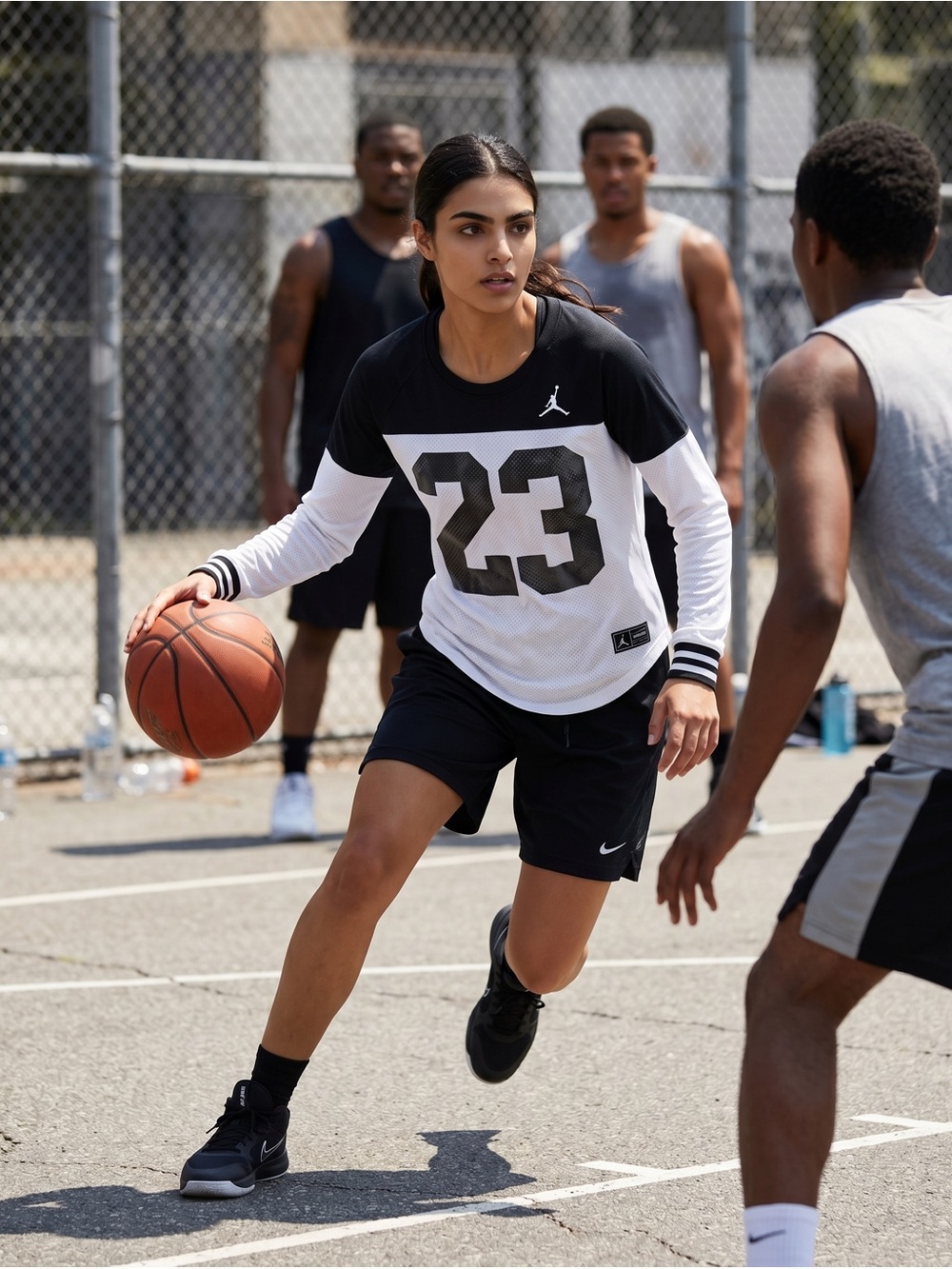 Girls' Jordan Big 23 Block Tee Shirt NEW!